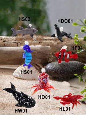 Hanging Glass Animal Ornament